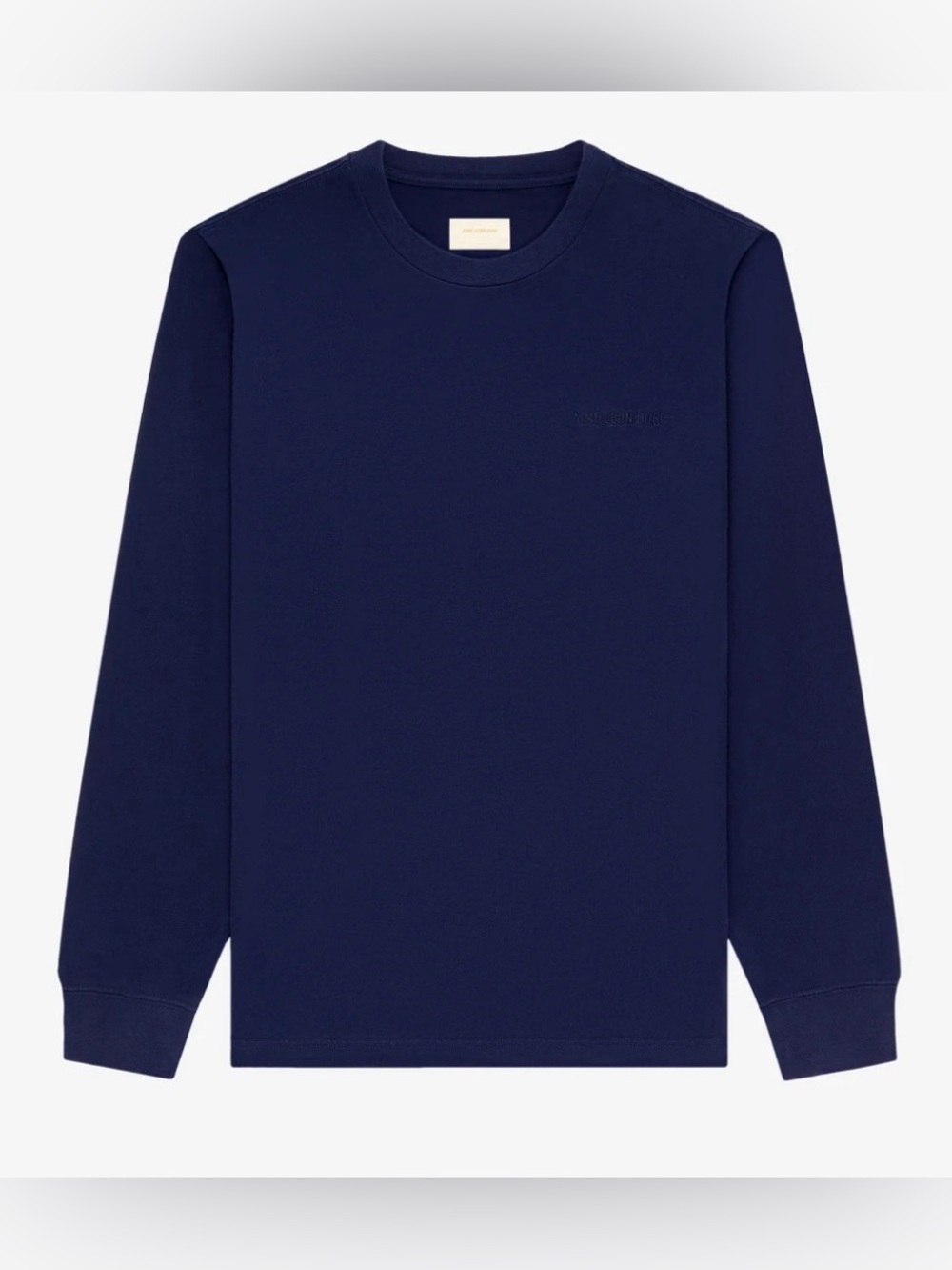 Men's Long-Sleeve Crewneck Shirt - Navy
